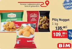 PİLİÇ NUGGET 1 KG fiyat ve kampanya bilgisi